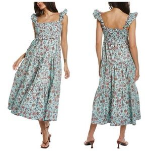 Sea New York Brita Ruffled Tiered Midi Sundress